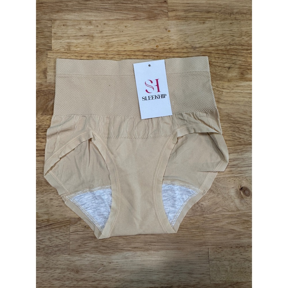Sleekhip Shapewear Panties Womens XS/S Beige NWT Tummy Control Seamless Briefs